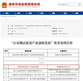 k1体育集团入选天下计量测试增进工业立异生长优异案例